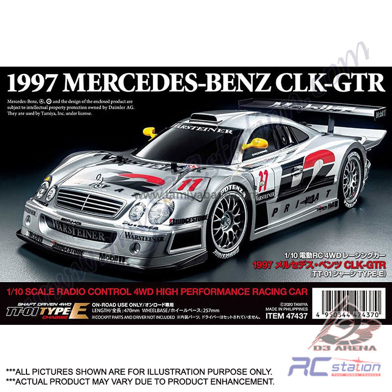 未組立 タミヤ 1/10 電動RC メルセデス・ベンツ CLK-GTR TT-01シャーシ 