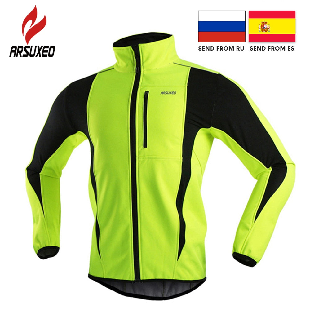 fleece cycling jacket