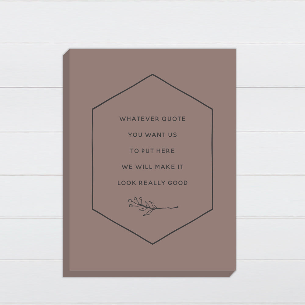 Rustic Modern Border Poem - Canvas & Wood Sign Wall Art