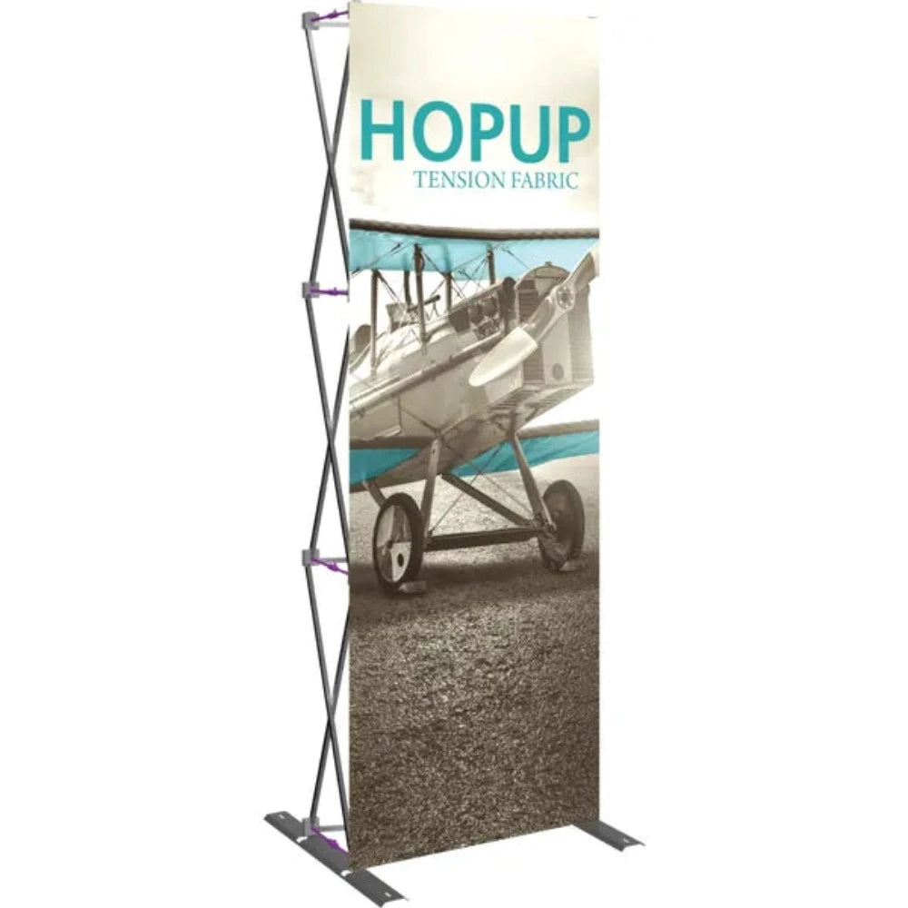 HOPUP 2.5FT STRAIGHT FULL HEIGHT TENSION FABRIC DISPLAY