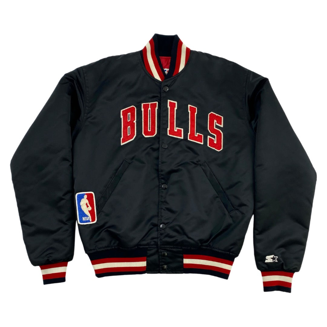 Official New Era NBA Script Chicago Bulls Black Bomber Jacket B9220_532  B9220_532