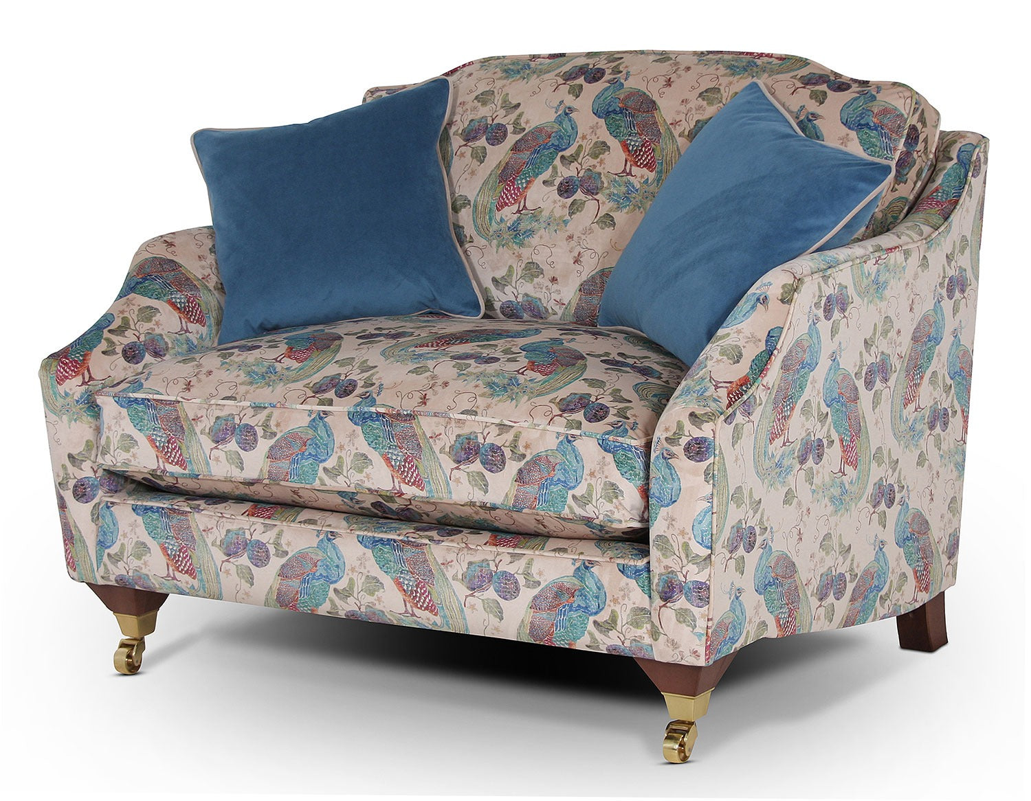 patterned snuggle chair