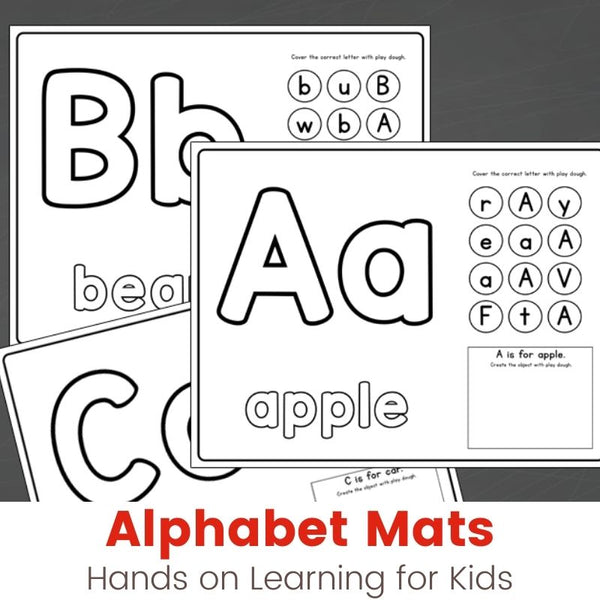 Alphabet Playdough Mats - Miss Kindergarten