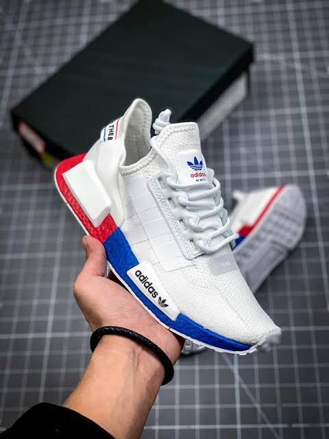 Buy Adidas NMD R1 cystal white lush red 