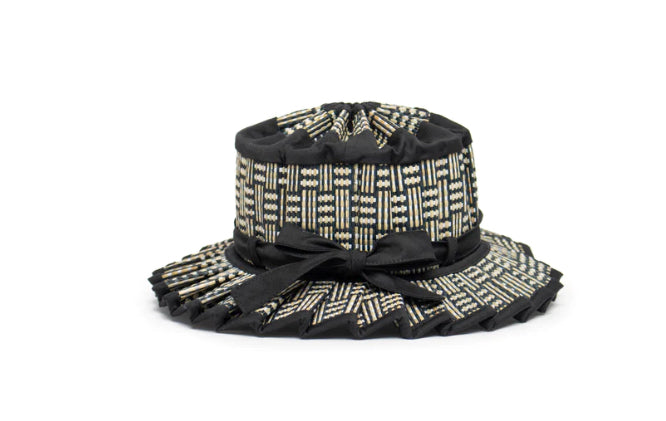 LORNA MURRAY ISLAND MAYFAIR CHILD HAT - BLACK BAMBOO