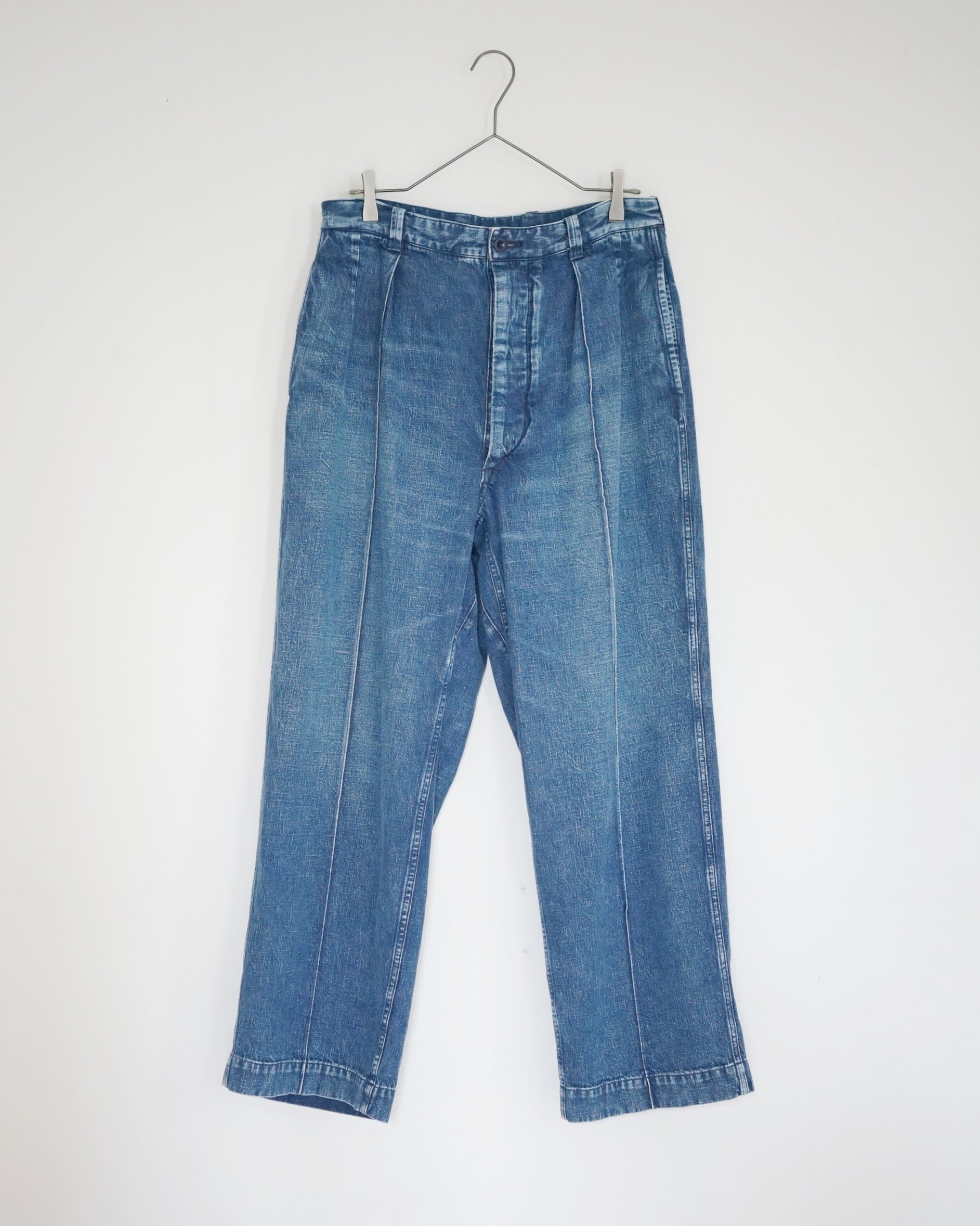 ulterior / NEPPED OLD DENIM 52 TROUSERS 