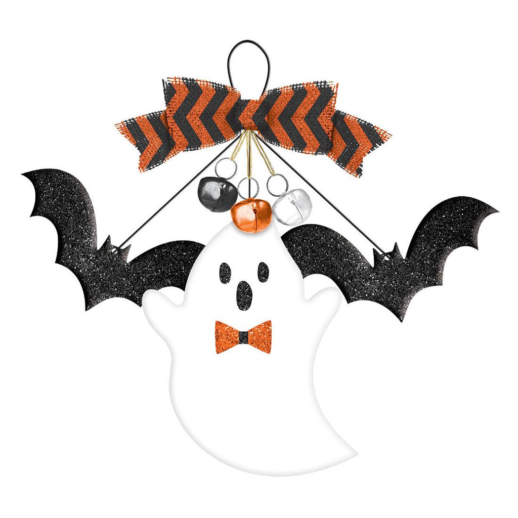 Bats & Ghosts With Bells Sign | Halloween Party Hanging Decorations - Party  Centre