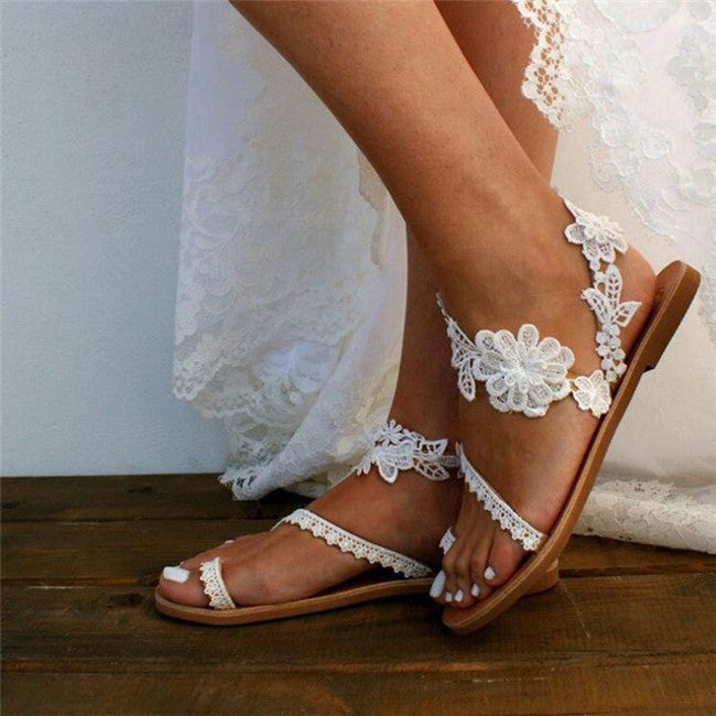 2021 Women Gladiator Sandals Fashion Lace Toe Strap Summer Dressy – ACESHOCKSTORE