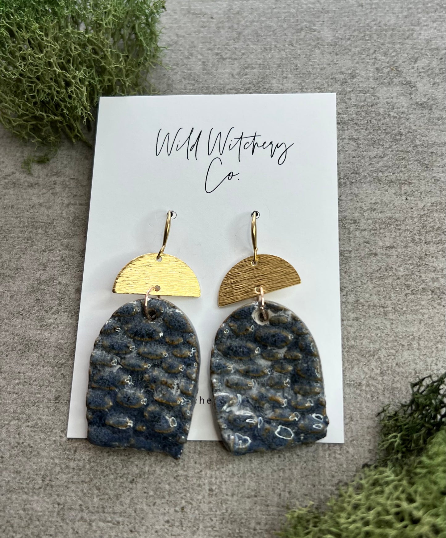 Cobblestone Ceramic Earrings
