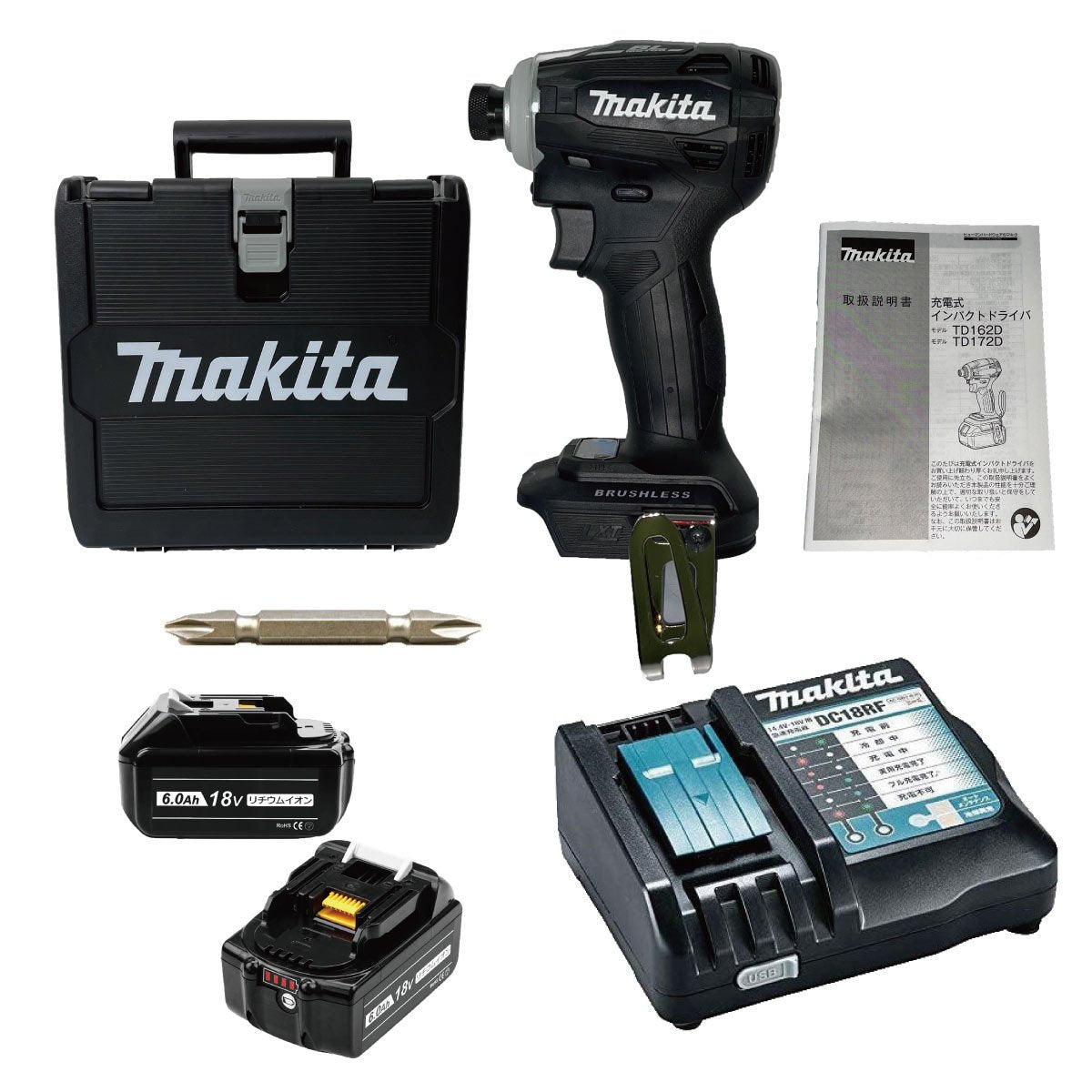 マキタ makita TD172DRGXB18V 充電式インパクトドライバー | www