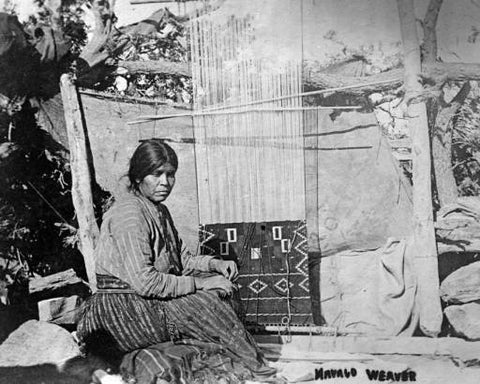 Navajo Weaving on Loom