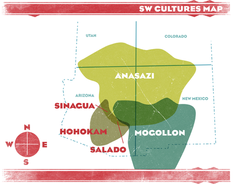 South West Cultures Map