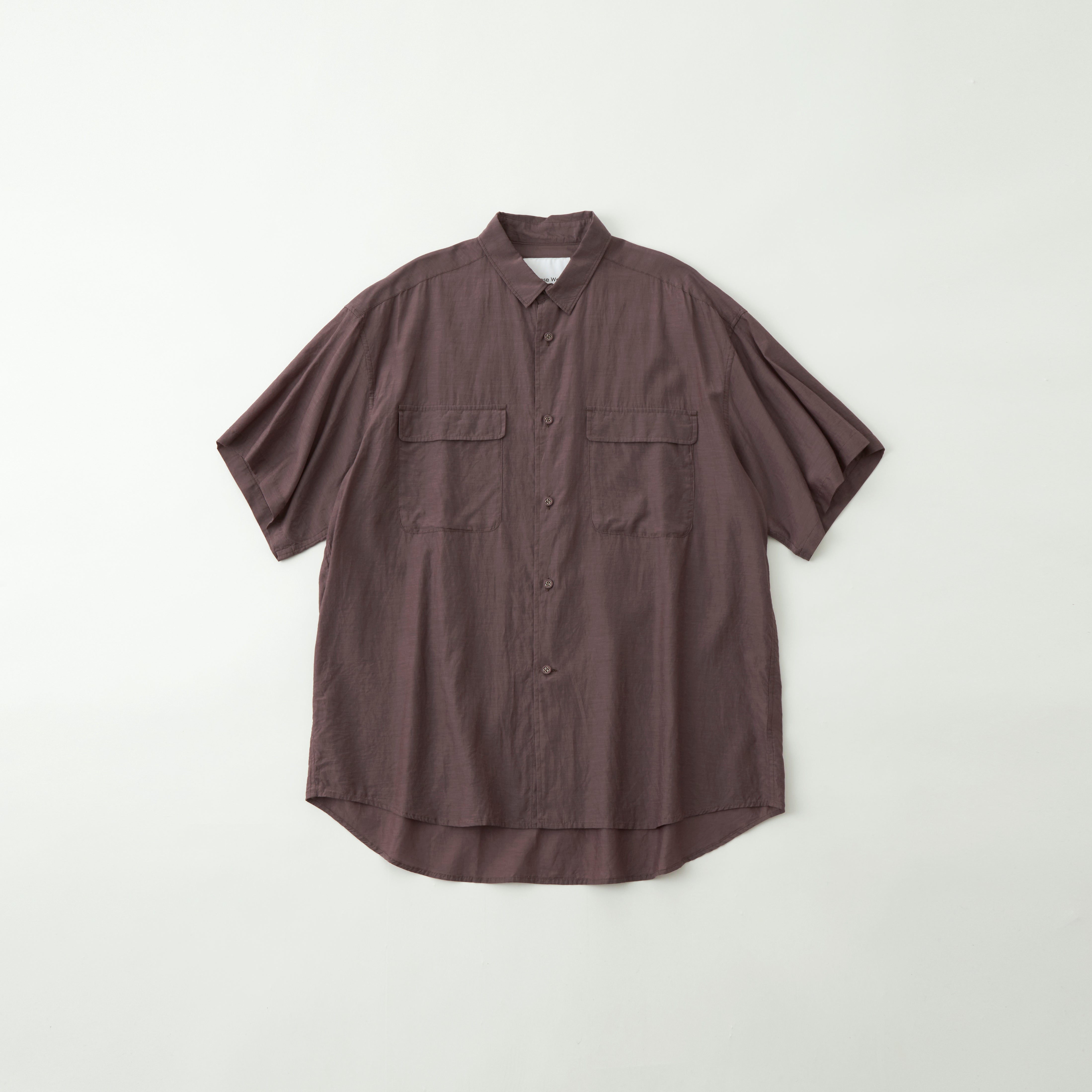 SHORT SLEEVE WIDE SHIRT - White mountaineering®︎ – White