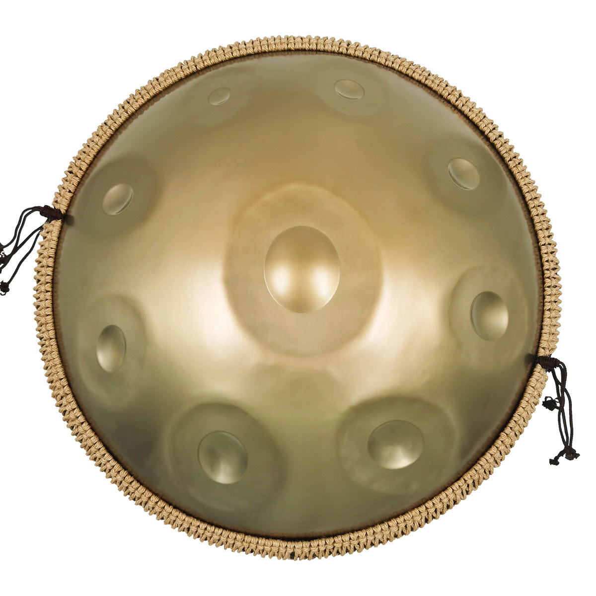 tand vertaler abstract Tak Drum Handpan Pure Golden 9 Notes D Minor Scale Hangdrum with gift