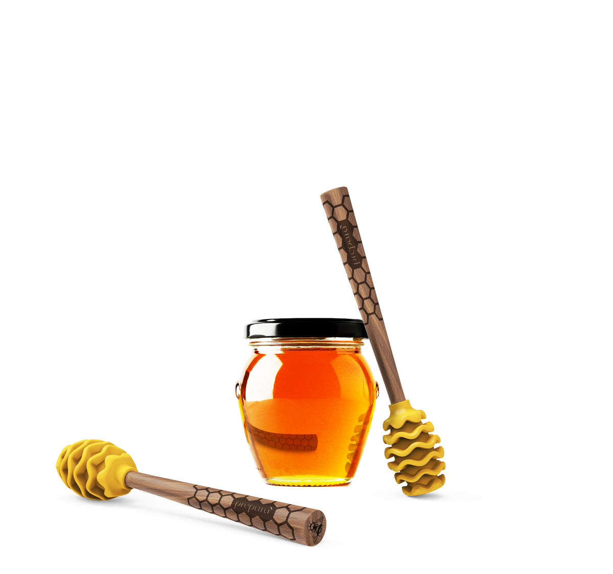 Honig Drizzler Holz Honiglöffel Rührstab Löffel Rührstab für Honig PROBEEALLYU Honey Dipper 