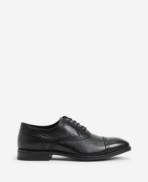 Kenneth Cole New York Mens KMU8030LE Leather Lace Up Dress Oxfords 