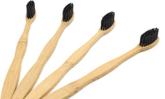 4 Pack Bamboo Charcoal Toothbrush
