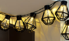 10 LED Black Cage Light
