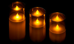 Glass LED Candles