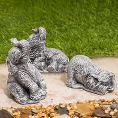 3pc Resin Elephant