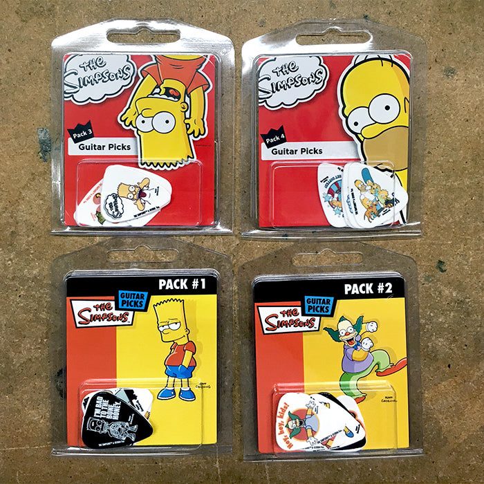 The Simpsons Guitar Pick Multi Packs