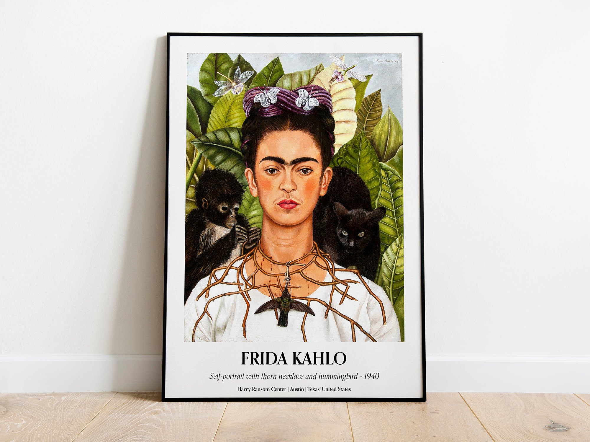 Frida Kahlo - Self Portrait Poster, Vintage Home Decor, Wal Frill