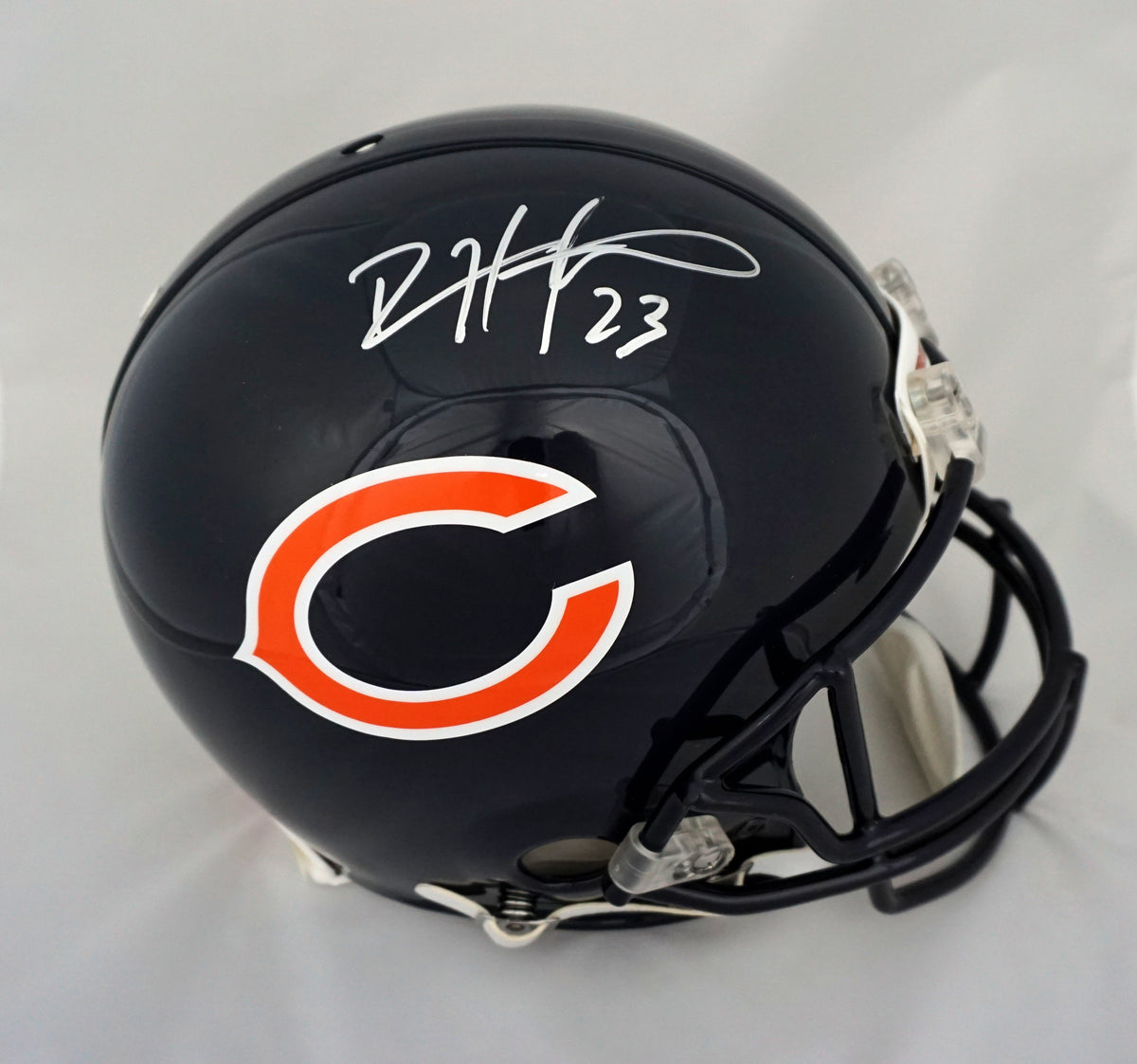 devin hester autographed helmet