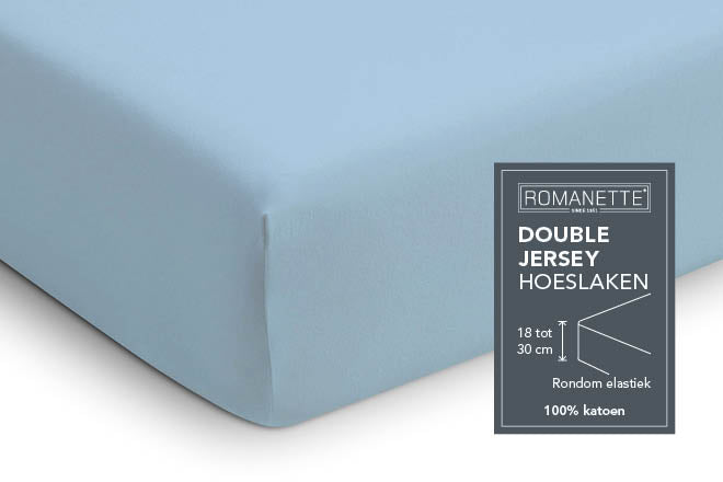 Hoeslaken - Double Jersey – Boxspring.nl