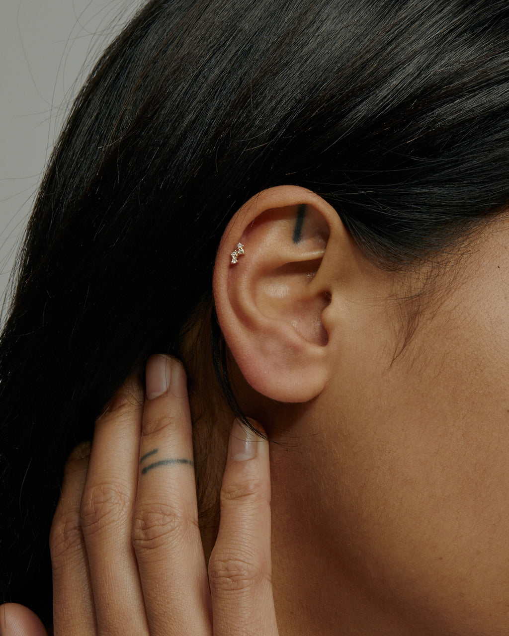 cluster cartilage earring