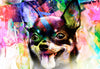 Led Bild Abstrakter Chihuahua Schmal Crop