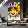 Led Bild Abstrakter Tiger Hochformat Produktvorschau