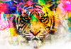 Led Bild Abstrakter Tiger Panorama Crop