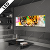 Led Bild Abstrakter Tiger Panorama Produktvorschau