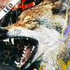 Led Bild Abstrakter Wolf Hochformat Zoom