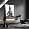 Led Bild Buddha In Lotus Pose No 2 Hochformat Produktvorschau