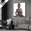 Led Bild Buddha In Lotus Pose No 2 Quadrat Produktvorschau