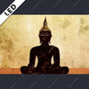Led Bild Dark Buddha Querformat Motivvorschau
