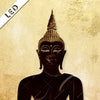 Led Bild Dark Buddha Querformat Zoom