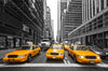 Led Bild Gelbe Taxis New York Panorama Crop