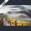 Led Bild Holztreppe Auf Berg Mit Wolken Querformat Motivvorschau