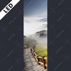 Led Bild Holztreppe Auf Berg Mit Wolken Schmal Motivvorschau