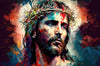 Led Bild Jesus Christus Mit Dornenkrone Panorama Crop