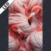 Led Bild Kuschelnde Flamingos Hochformat Motivvorschau