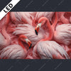 Led Bild Kuschelnde Flamingos Querformat Motivvorschau