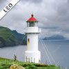 Led Bild Leuchtturm Auf Insel Panorama Zoom