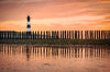 Led Bild Leuchtturm Bei Sonnenuntergang Quadrat Crop