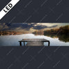 Led Bild Pier Am Fluss Panorama Motivvorschau