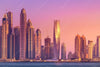 Led Bild Sonnenaufgang In Dubai Querformat Crop