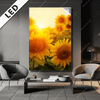 Led Bild Sonnenblumen Im Abendlicht Hochformat Produktvorschau