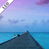 Led Bild Sonnenuntergang Auf Den Malediven Panorama Zoom